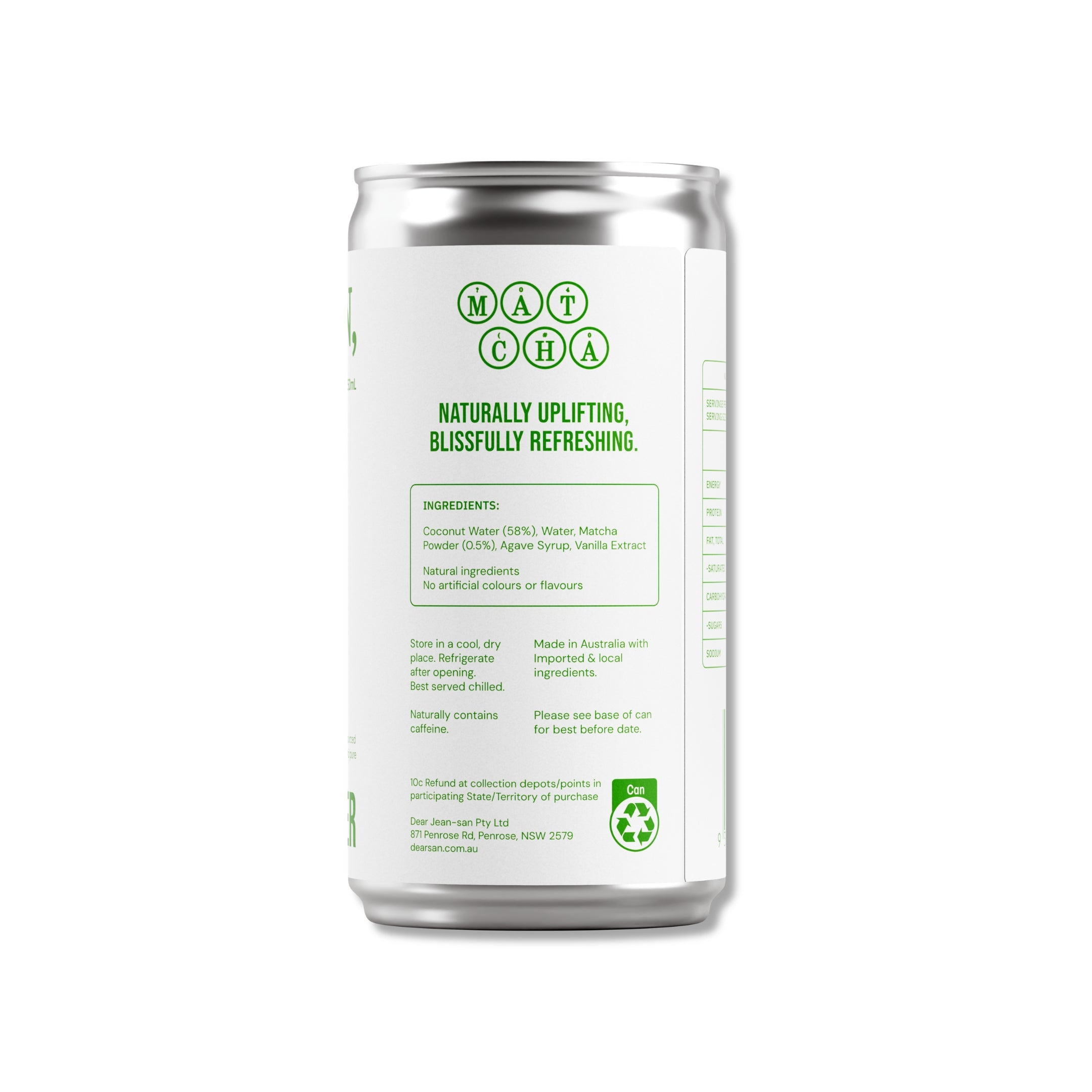 DEAR SAN | MATCHA COCONUT WATER